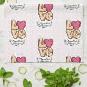 永遠に愛し合う引用文 キッチンタオル (折り畳み)