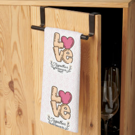 永遠に愛し合う引用文 キッチンタオル