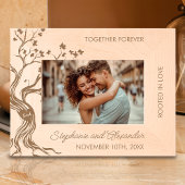 永遠に愛し合う ラブツリー ウェディングギフト レーザー彫刻フレーム