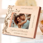 永遠に愛し合う ラブツリー ウェディングギフト レーザー彫刻フレーム