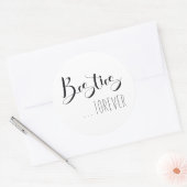 「永遠に愛し合う」友人 ラウンドシール (封筒)