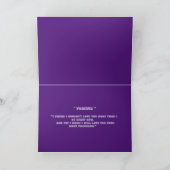 「永遠に愛し続ける」 5X7折り畳みグリーティングカード カード (内部)