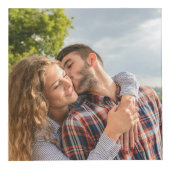 永遠に愛するカスタムカップル写真と名前 フォトキューブ (右)