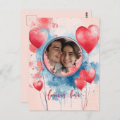 永遠に愛するハート型のバルーン|過去記事 ポストカード (正面/裏面)