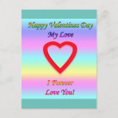 永遠に愛するバレンタインデー シーズンポストカード (正面)
