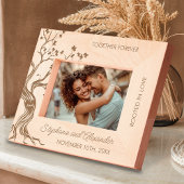 永遠に愛する木結婚の贈り物 レーザー彫刻フレーム