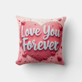 永遠に愛する枕 – バレンタインデーの贈り物 クッション (正面)