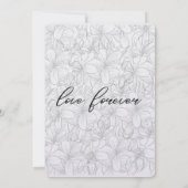 永遠に愛する結婚式招待状 招待状 (裏面)