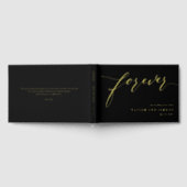 永遠に愛する編集可能なカラーフォイルゲストブック ゲストブック (全面)