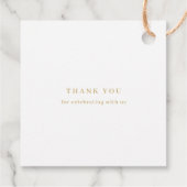 永遠に愛する編集可能なカラー結婚式の引き出物ラベル フェイバータグ (裏面)