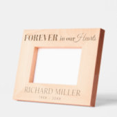 永遠に愛する記憶のハートに レーザー彫刻フレーム (左)