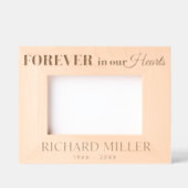 永遠に愛する記憶のハートに レーザー彫刻フレーム (正面)