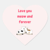 永遠に愛せよ |キャッツピンクのバレンタイン ハートシール (正面)