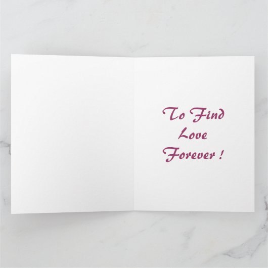 永遠に愛のグリーティングカード カード (内部)