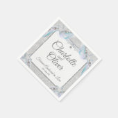 永遠に愛のナプキン結婚に固定 スタンダードカクテルナプキン (角)