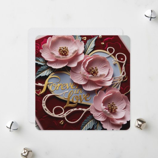 永遠に愛のバレンタインデー シーズンカード (正面/裏面インサイチュ)