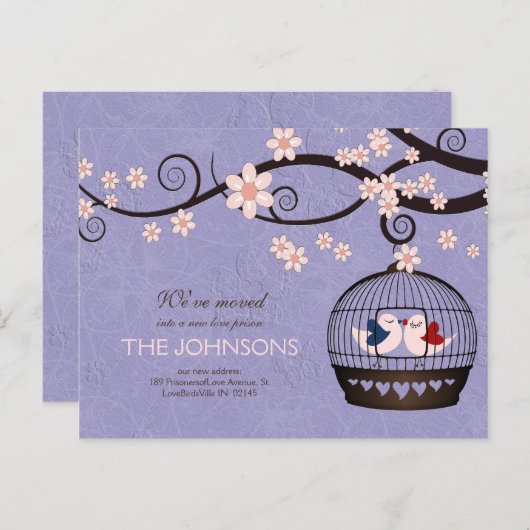 永遠に愛の囚人 – 引っ越しましたはがき 案内ポストカード (正面/裏面)