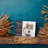 永遠に愛の記憶の中でカスタムフォトペットメモリアル フォトプラーク (側面)