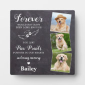 永遠に愛の記憶の中でペットカスタムメモリアル写真 フォトプラーク (正面)