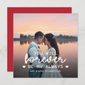 永遠に愛を誓うバレンタインカード (正面/裏面)