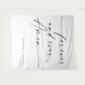 永遠に愛を、アーメン ウェディング クォート 背景 タペストリー (正面(横))