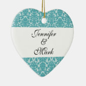 永遠に愛カスタムロビンブルーダマスクハートの形 セラミックオーナメント (右)