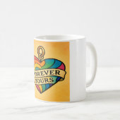 永遠に愛カラフルするハート コーヒーマグカップ (正面右)