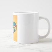 永遠に愛カラフルするハート ジャンボコーヒーマグカップ (右)