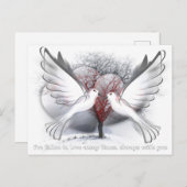 永遠に愛バレンタインのギフトカード シーズンポストカード (正面/裏面)