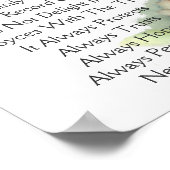 永遠に愛パーソナライズされたするポスタカスタマイズー ポスター (角)