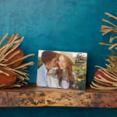 永遠に愛パーソナライズされたする写真 フォトプラーク (側面)