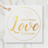 永遠に愛、ハート、モノグラム/自分自身を作成 フェイバータグ (正面)