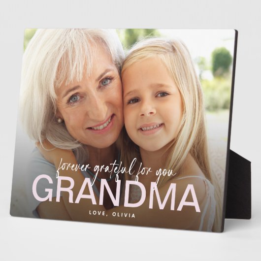 永遠に感謝おばあちゃん写真記念Keepsake フォトプラーク (側面)