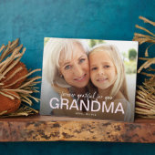 永遠に感謝おばあちゃん写真記念Keepsake フォトプラーク (側面)