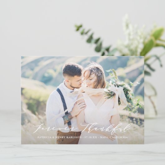 永遠に感謝する優結婚しい台本 サンキューカード (スタンド正面)