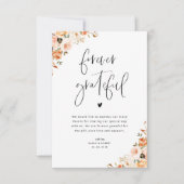 永遠に感謝する秋フローラサンキューカード サンキューカード (正面)