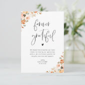永遠に感謝する秋フローラサンキューカード サンキューカード (スタンド正面)