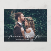 永遠に感謝する |ありがとう結婚の写真 ポストカード (正面)