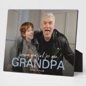 永遠に感謝のおじいちゃん写真記念 フォトプラーク (側面)