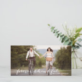 永遠に感謝の手書きありがとうフォトカード サンキューカード (スタンド正面)