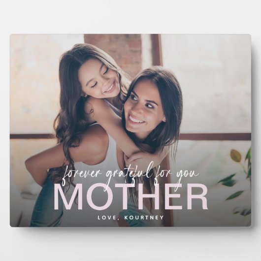永遠に感謝の母のギフト写真記念Keepsake フォトプラーク (正面)