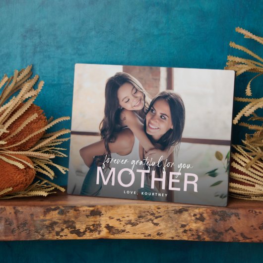 永遠に感謝の母のギフト写真記念Keepsake フォトプラーク (側面)