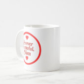 永遠に感謝の母 コーヒーマグカップ (正面左)