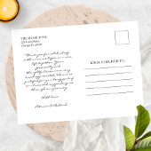 永遠に感謝の気持ちを込めたシンプルなウェディングサンクスフォト ポストカード