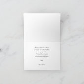 永遠に感謝の気持ち シックな結婚式のお礼 写真 サンキューカード (内部)
