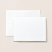 永遠に感謝シック結婚の感謝の写真 箔カード (裏面封筒付き)