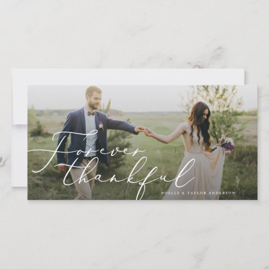 永遠に感謝結婚のサンキューカード サンキューカード (正面)