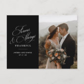 永遠に感謝 ウェディング サンクスカード ポストカード (正面)