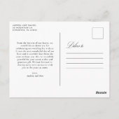 永遠に感謝 ウェディング サンクスカード ポストカード (裏面)