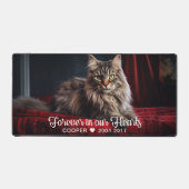 永遠に我々のハートでペットのキープサケ写真 デスクマット (正面)